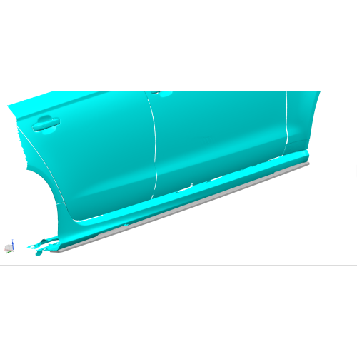 RS6 Carbon Fiber Side Skirts 2013-2016 Audi